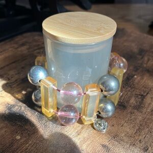 Marc By Marc Jacobs Silver and Yellow Bracelet